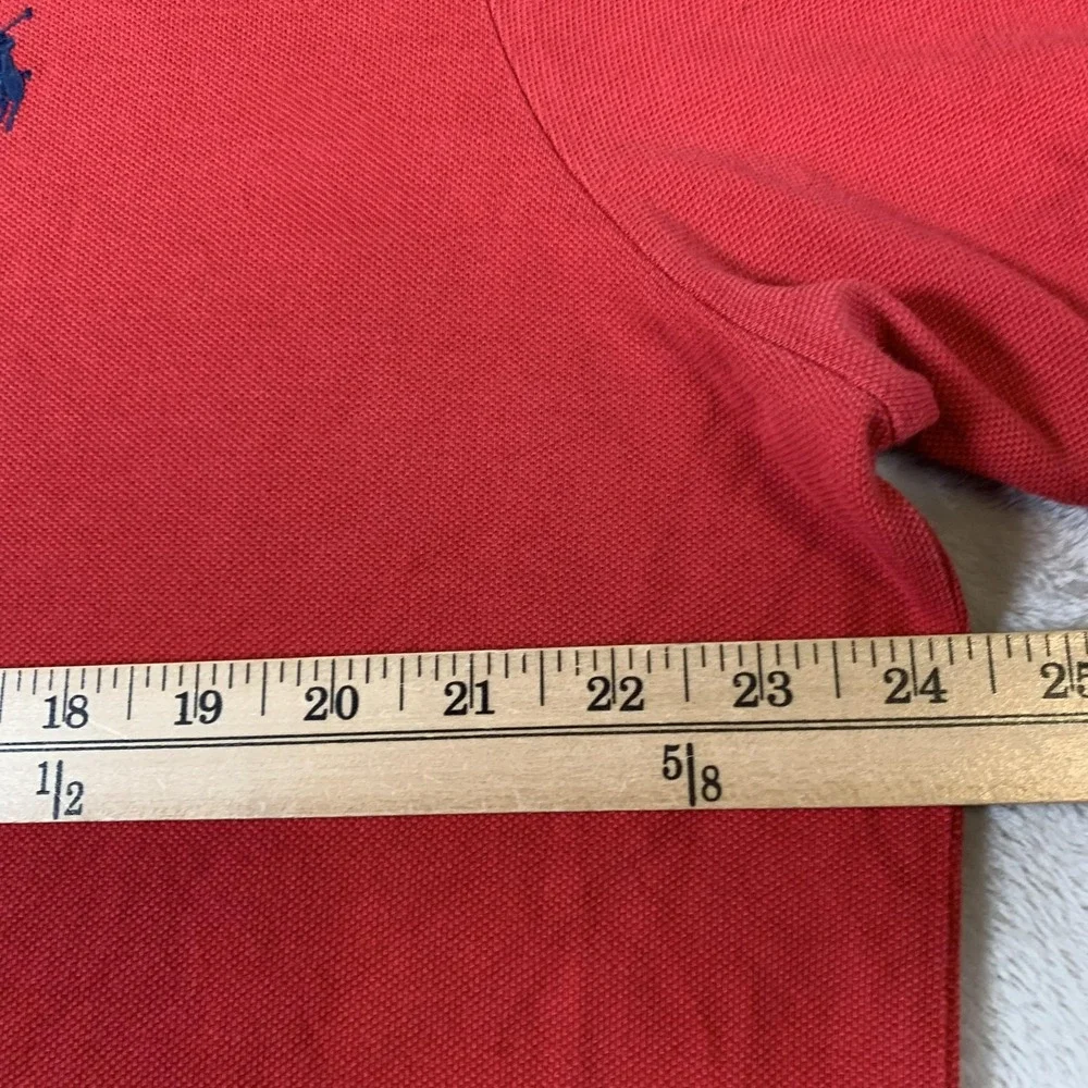Polo Ralph Lauren Polo Shirt Mens XL Red Custom Fit‎ Short Sleeve Classic Casual
